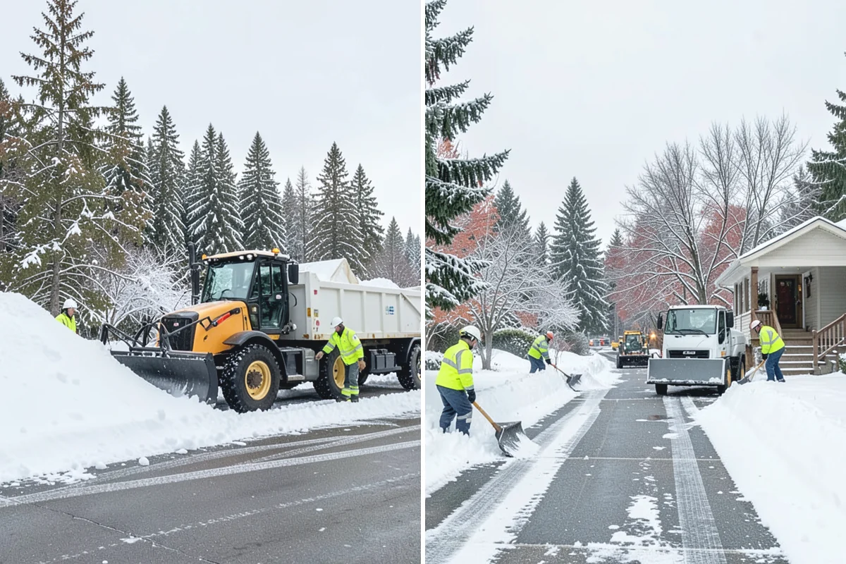 Sidewalk Ice Removal in Skykomish, King County, WA - We identify bonded ice from refreeze cycles