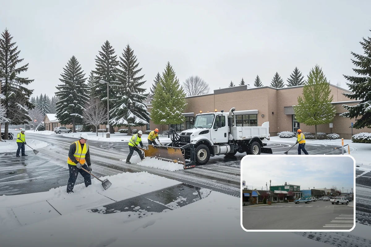 Sidewalk Ice Removal in Stanwood, Snohomish County, WA - Removes bonded ice deicer is slow to lift