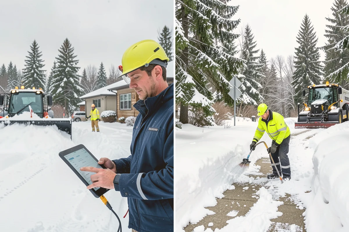 Sidewalk Ice Removal in Stanwood, Snohomish County, WA - We identify bonded ice from refreeze cycles