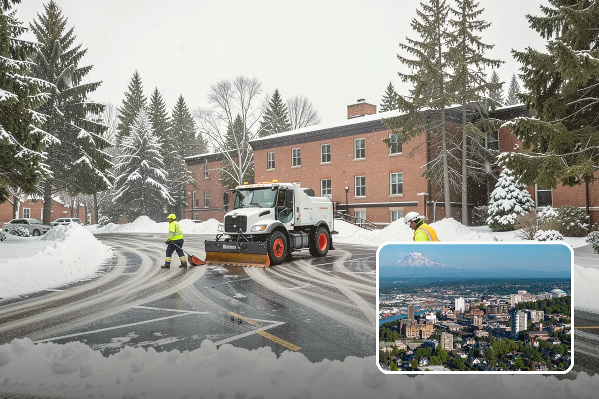 Sidewalk Ice Removal in Tacoma, Pierce County, WA - Removes bonded ice deicer is slow to lift
