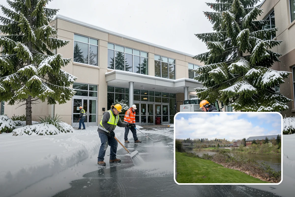 Sidewalk Ice Removal in Tukwila, King County, WA - Removes bonded ice deicer is slow to lift