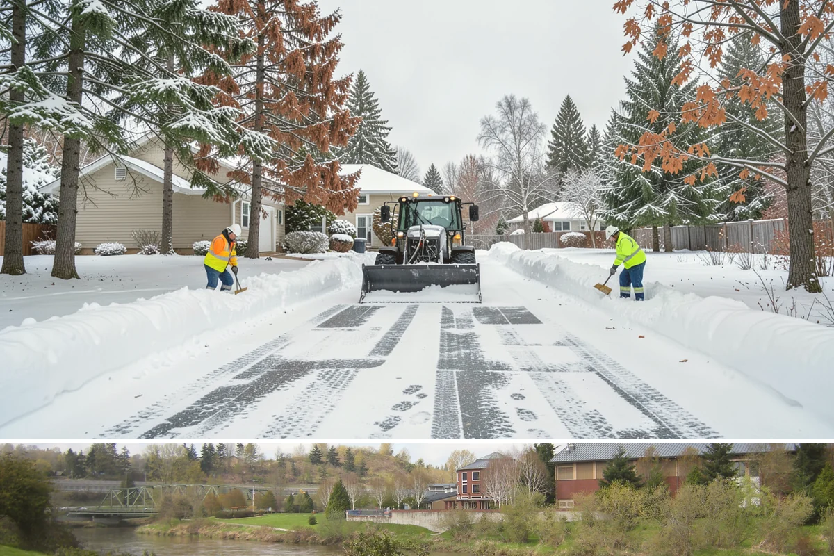 Sidewalk Ice Removal in Tukwila, King County, WA - Sidewalk ice removal peaks during freeze-thaw stretches from midwinter into spring.
