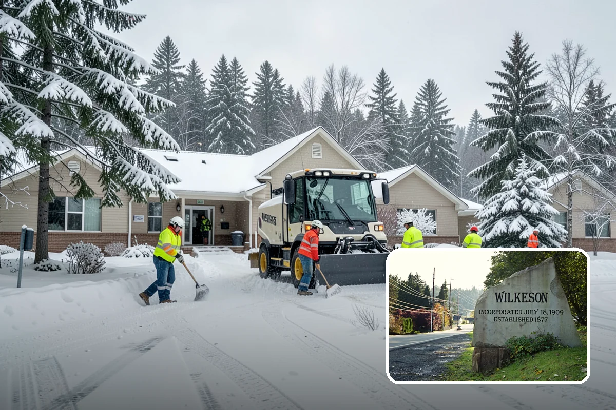Sidewalk Ice Removal in Wilkeson, Pierce County, WA - Removes bonded ice deicer is slow to lift