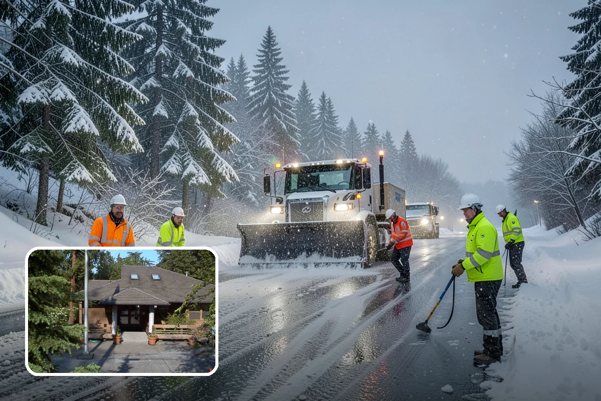 Sidewalk Ice Removal in Yarrow Point, King County, WA - Removes bonded ice deicer is slow to lift