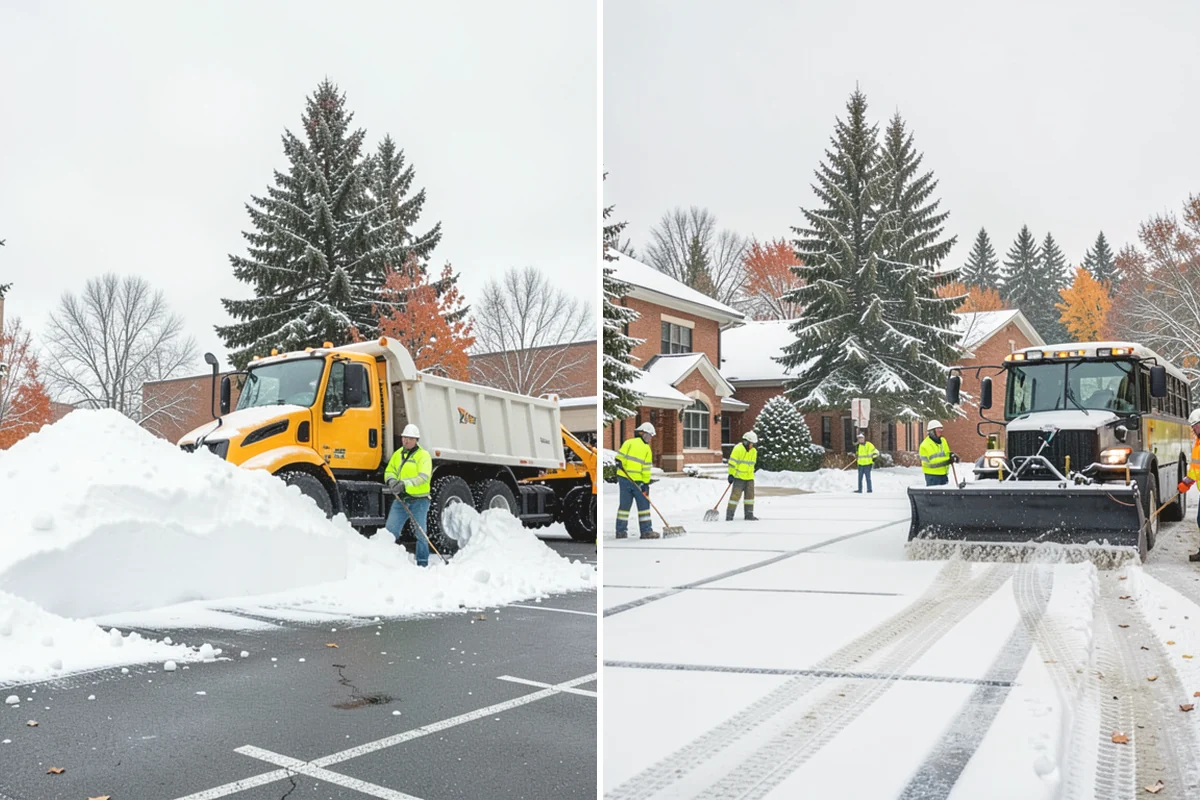 Sidewalk Ice Removal in Yarrow Point, King County, WA - We identify bonded ice from refreeze cycles