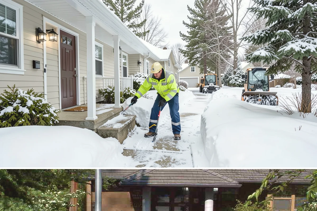 Sidewalk Ice Removal in Yarrow Point, King County, WA - Sidewalk ice removal peaks during freeze-thaw stretches from midwinter into spring.