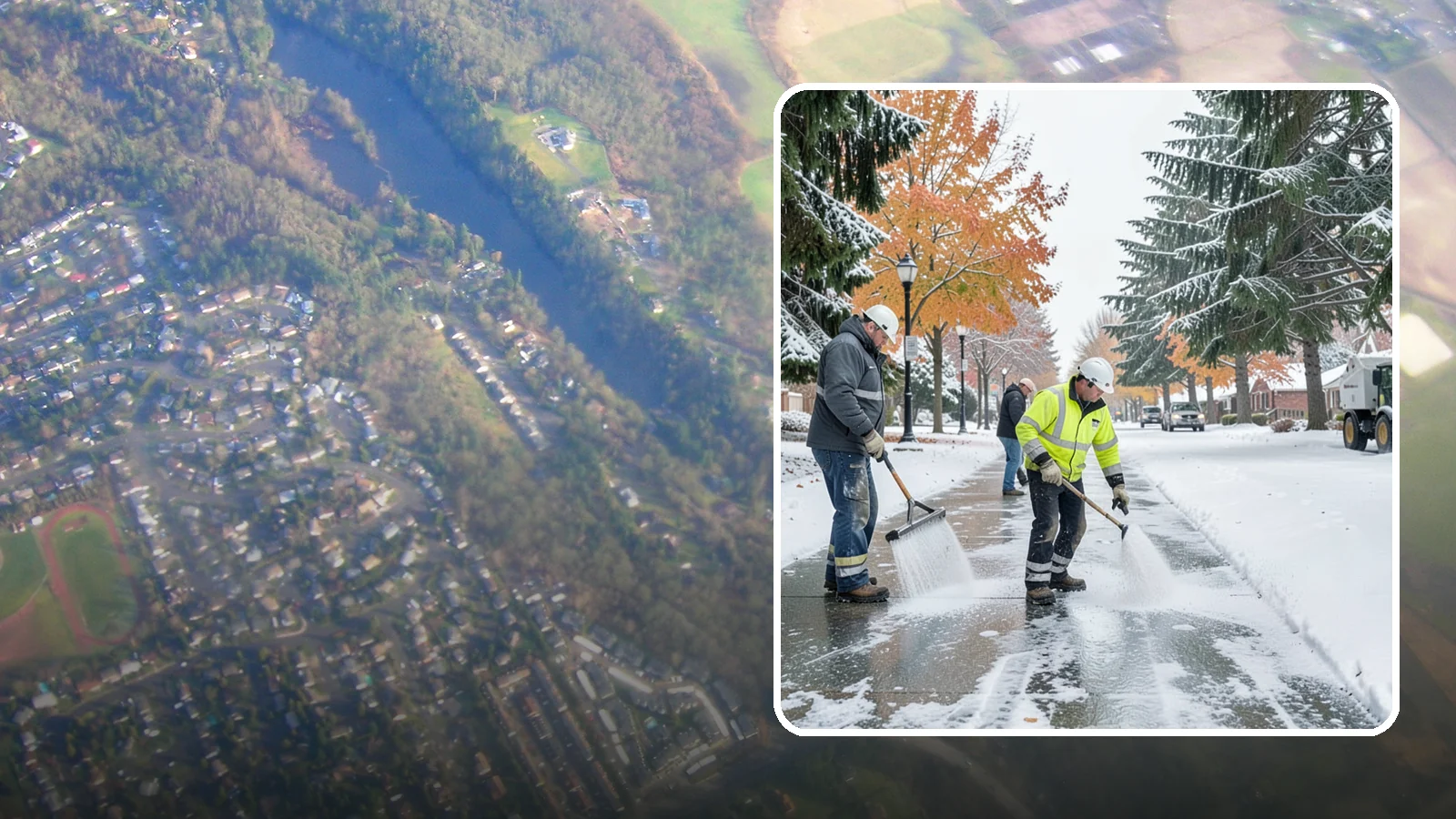 Sidewalk Salting in Algona, King County, WA - We salt sidewalks to melt ice and maintain safe footing through typical Western Washington cold.