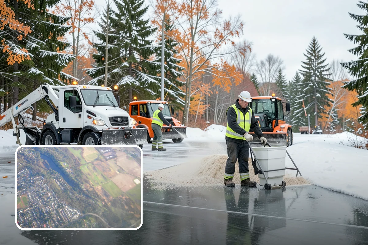 Sidewalk Salting in Algona, King County, WA - Effective across typical lowland freeze temperatures