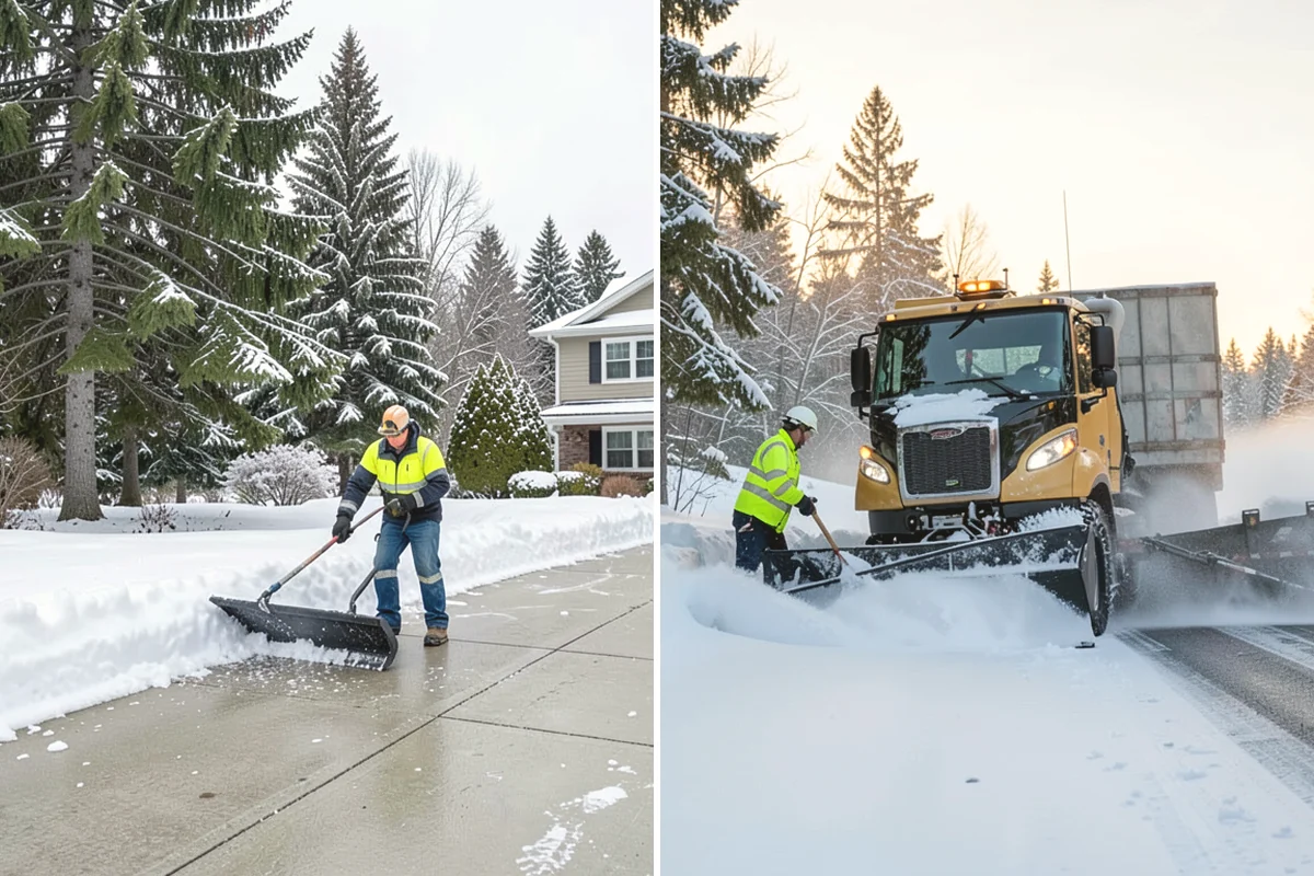 Sidewalk Salting in Anacortes, Skagit County, WA - We confirm temperatures suit salt's melting range