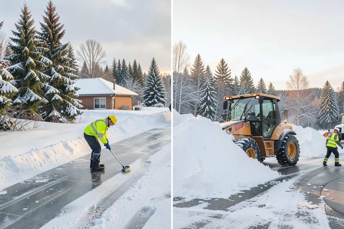 Sidewalk Salting in Auburn, King County, WA - We confirm temperatures suit salt's melting range