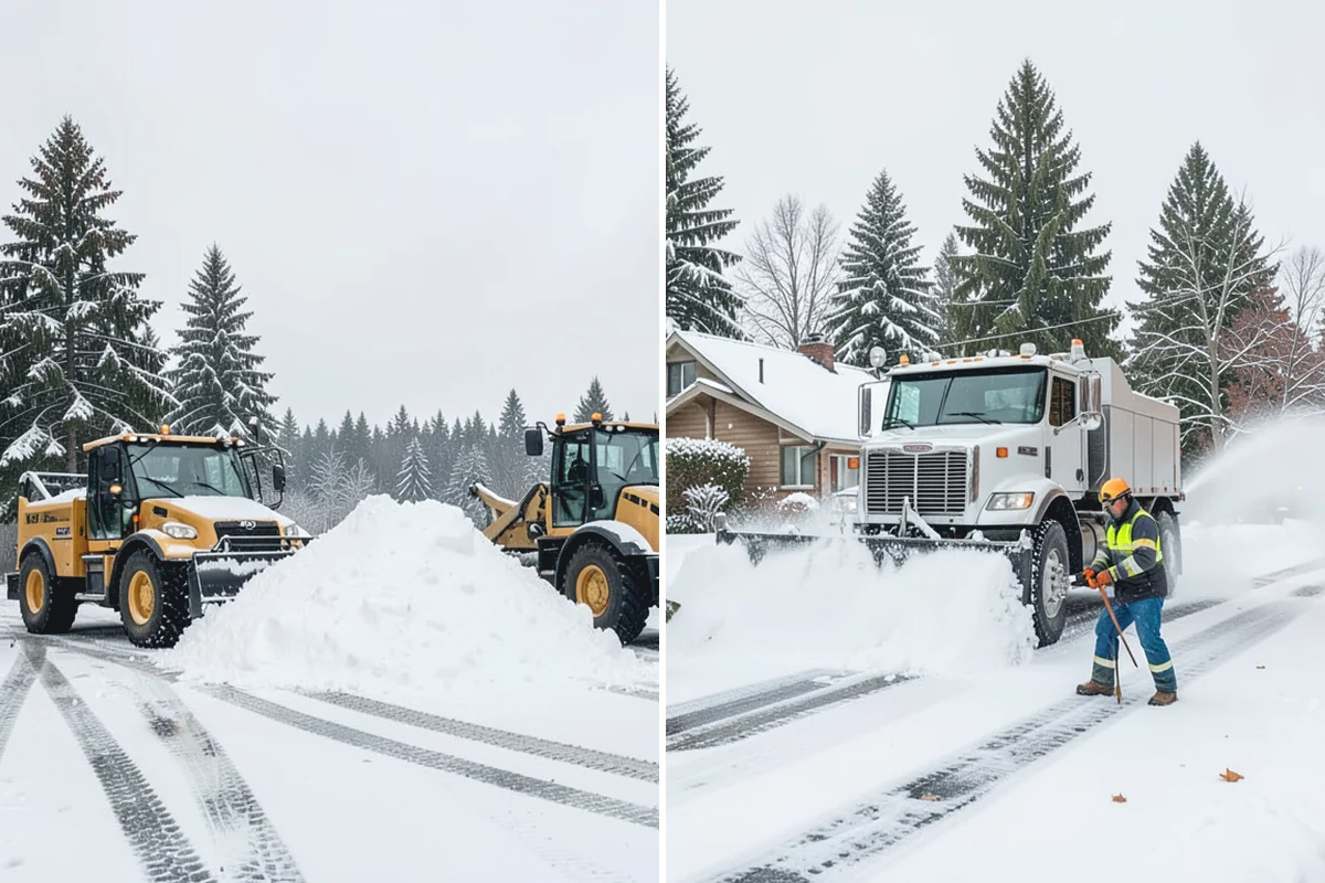 Sidewalk Salting in Beaux Arts Village, King County, WA - We confirm temperatures suit salt's melting range
