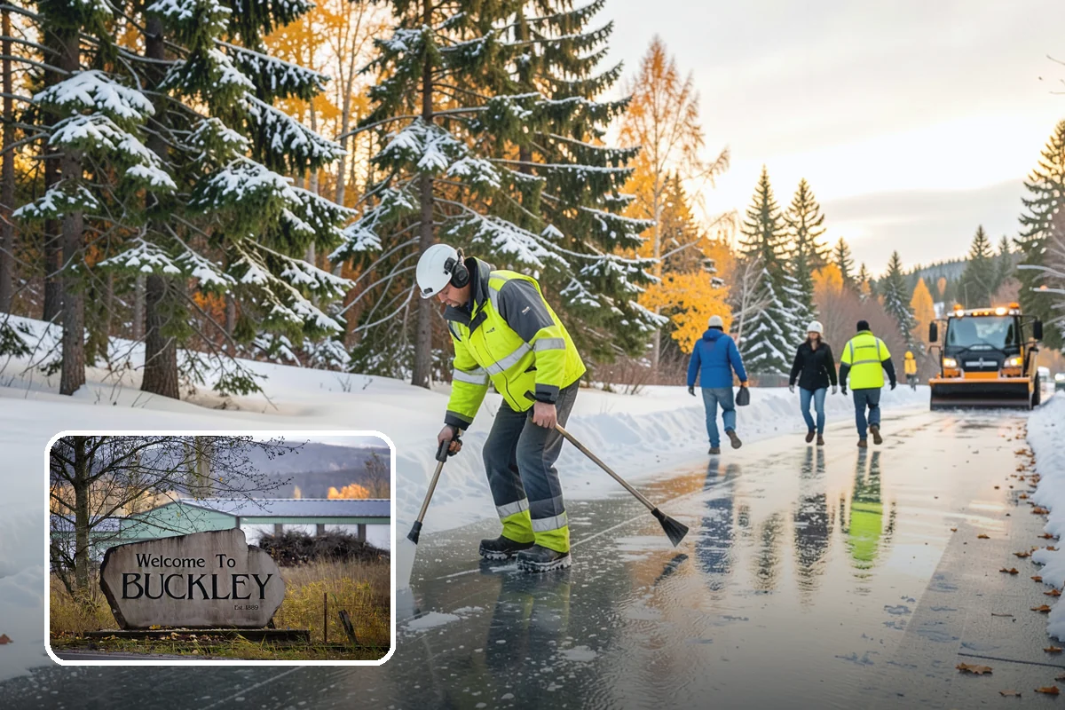 Sidewalk Salting in Buckley, Pierce County, WA - Effective across typical lowland freeze temperatures