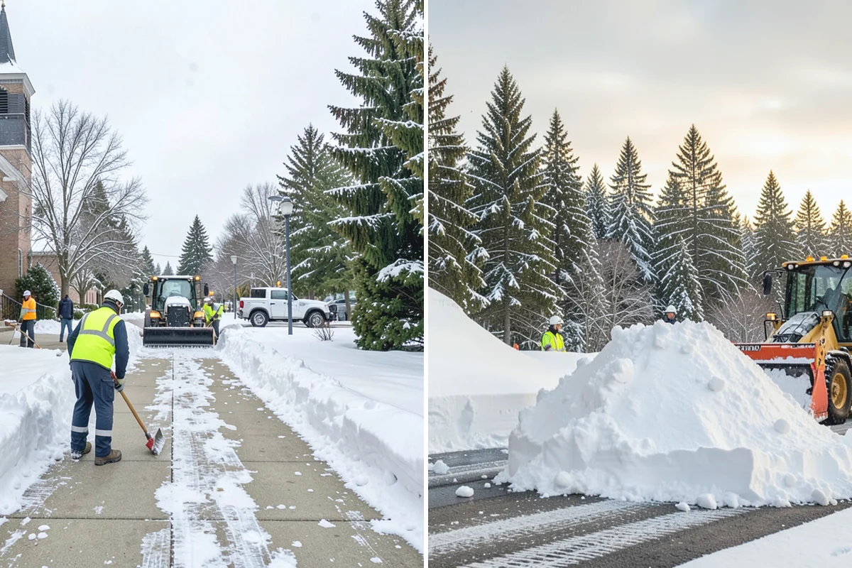 Sidewalk Salting in Buckley, Pierce County, WA - We confirm temperatures suit salt's melting range