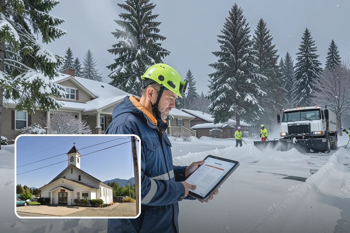 Sidewalk Salting in Concrete, Skagit County, WA - Effective across typical lowland freeze temperatures