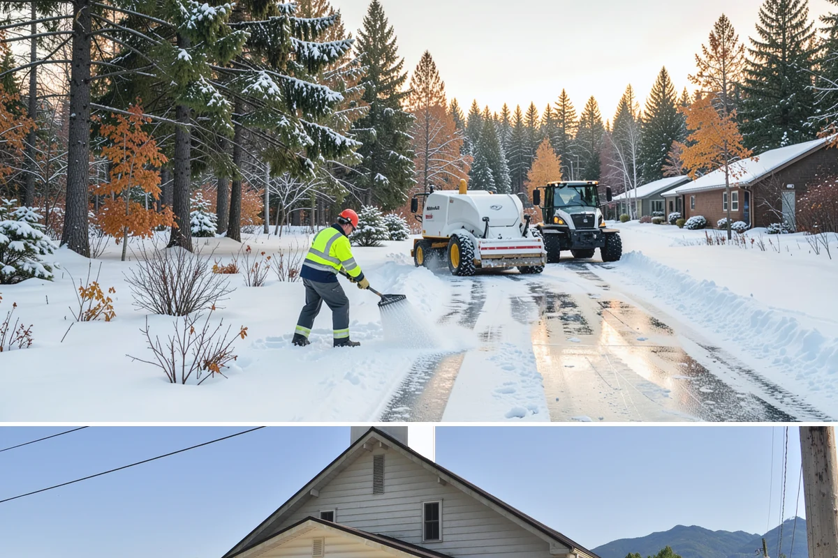 Sidewalk Salting in Concrete, Skagit County, WA - Sidewalk salting runs strongest through the midwinter freeze window.