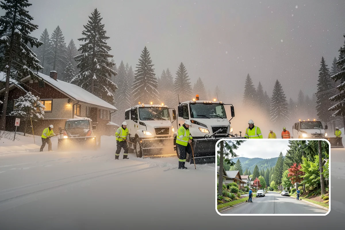 Sidewalk Salting in Darrington, Snohomish County, WA - Effective across typical lowland freeze temperatures