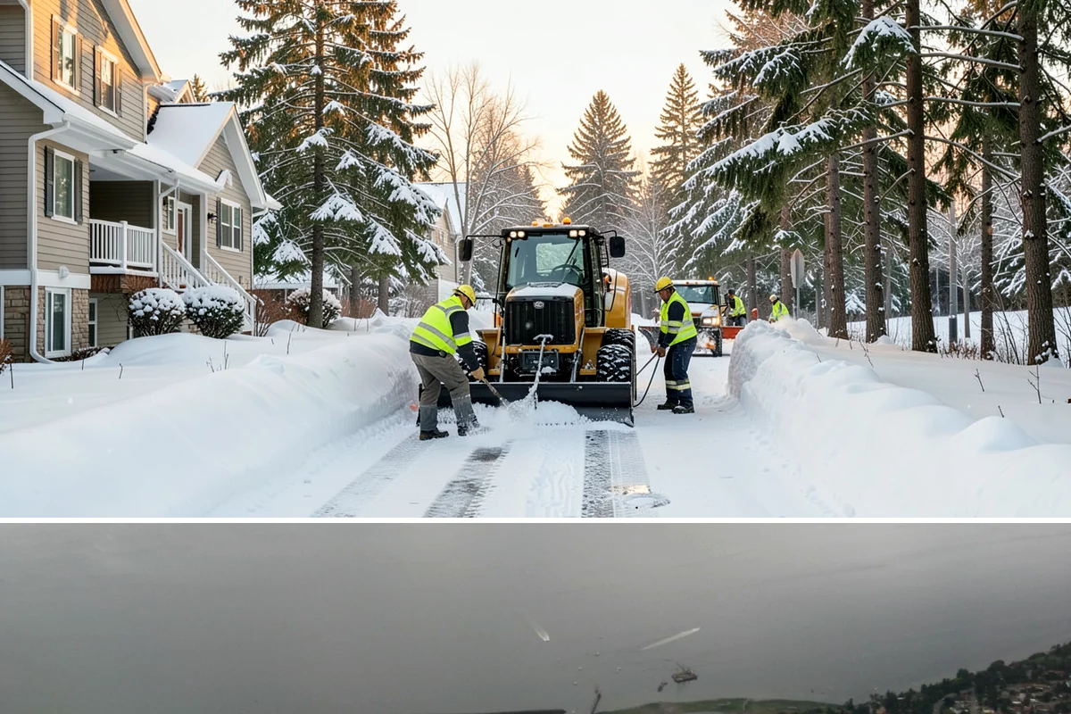 Sidewalk Salting in Des Moines, King County, WA - Sidewalk salting runs strongest through the midwinter freeze window.
