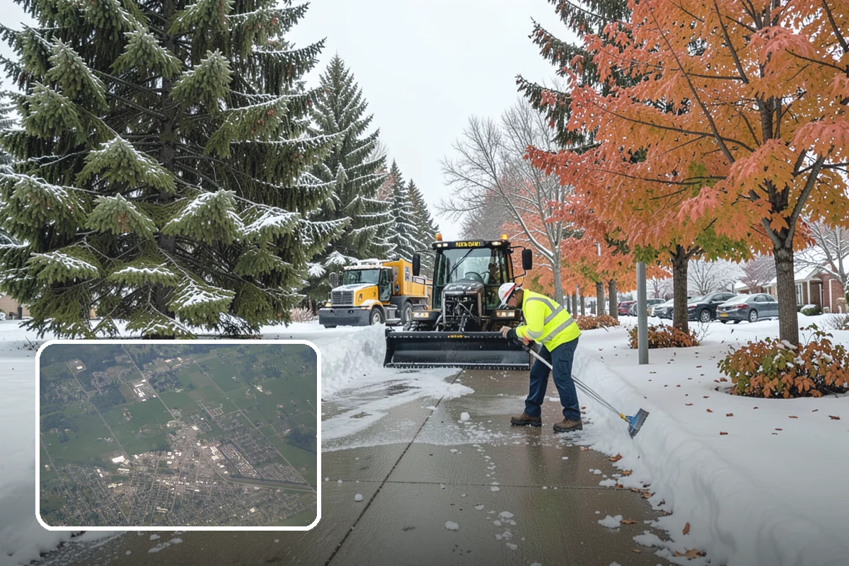 Sidewalk Salting in Enumclaw, King County, WA - Effective across typical lowland freeze temperatures