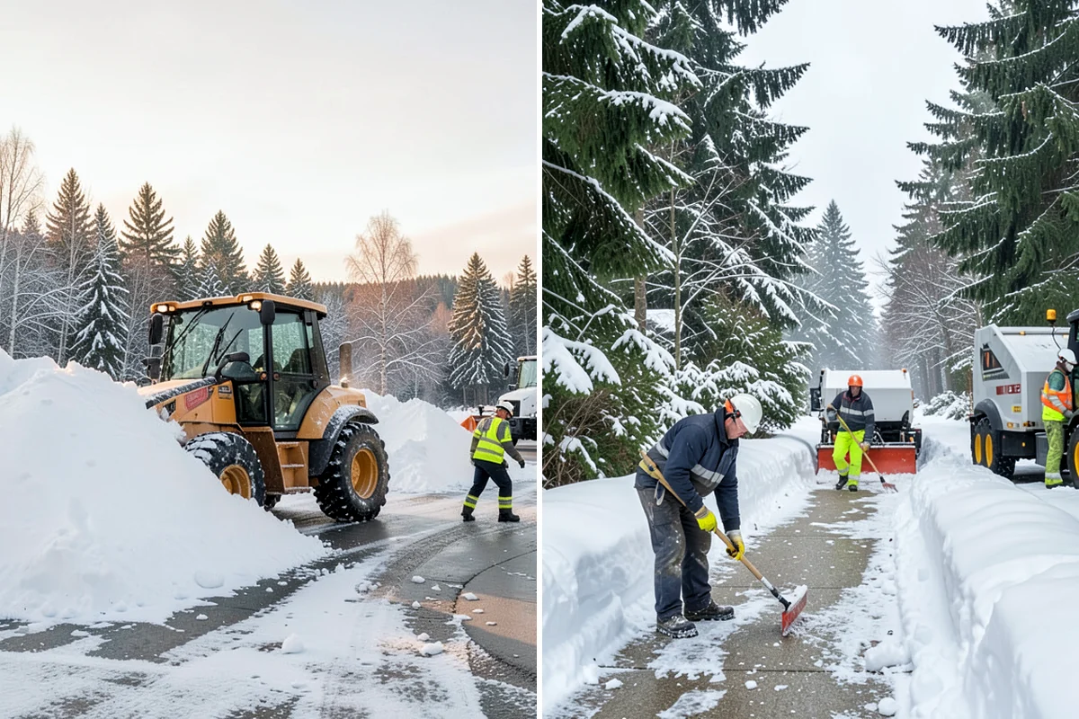 Sidewalk Salting in Everett, Snohomish County, WA - We confirm temperatures suit salt's melting range