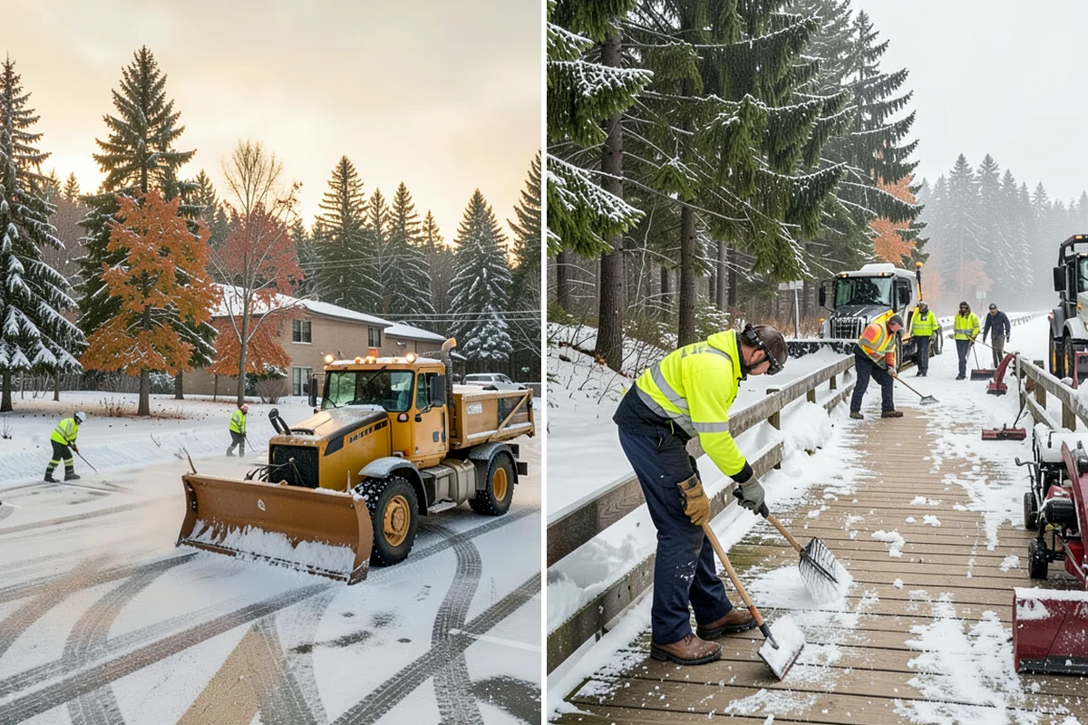 Sidewalk Salting in Federal Way, King County, WA - We confirm temperatures suit salt's melting range