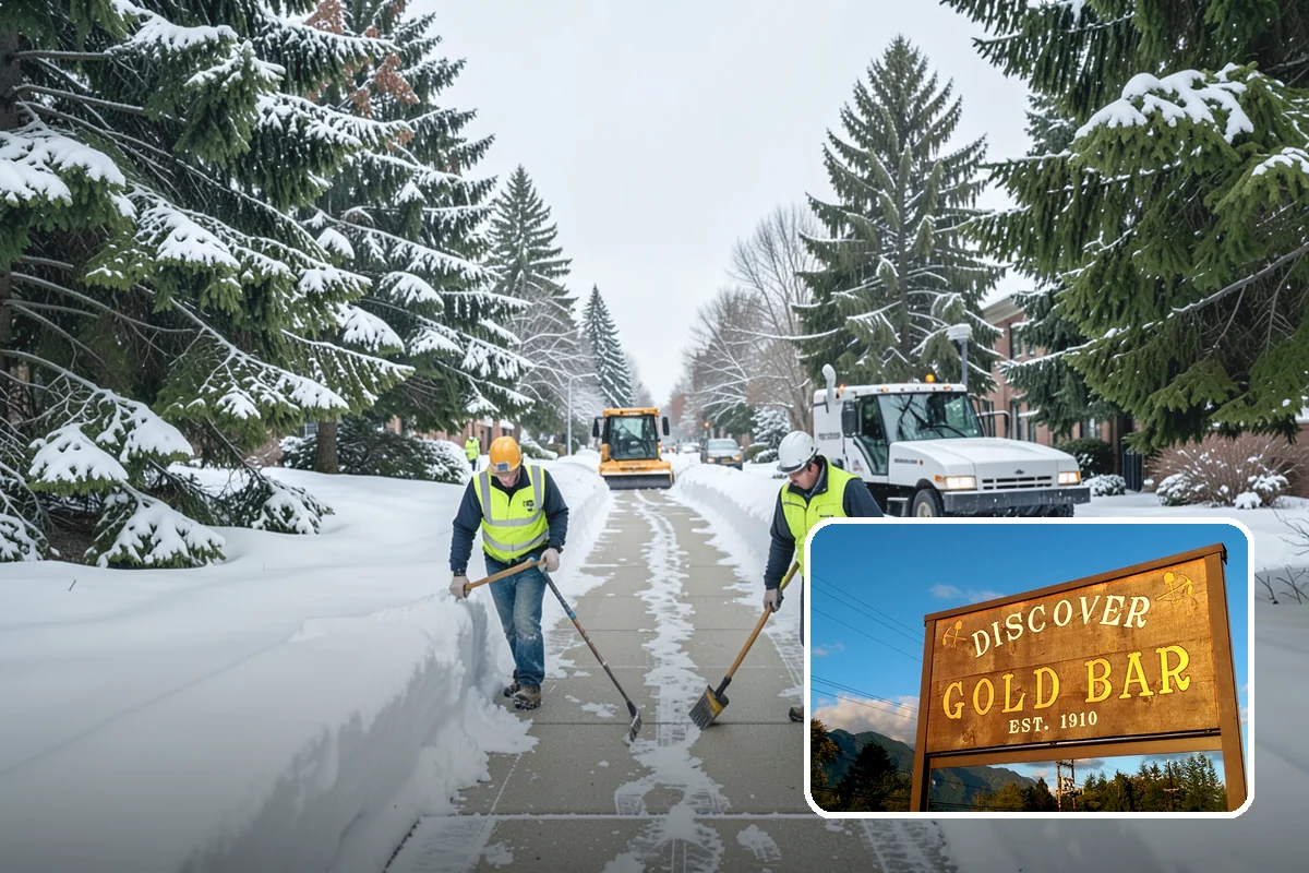 Sidewalk Salting in Gold Bar, Snohomish County, WA - Effective across typical lowland freeze temperatures