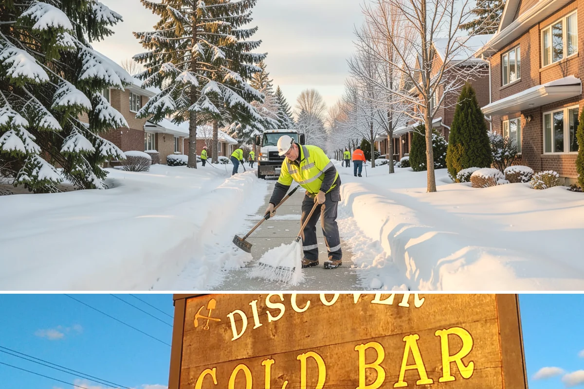 Sidewalk Salting in Gold Bar, Snohomish County, WA - Sidewalk salting runs strongest through the midwinter freeze window.