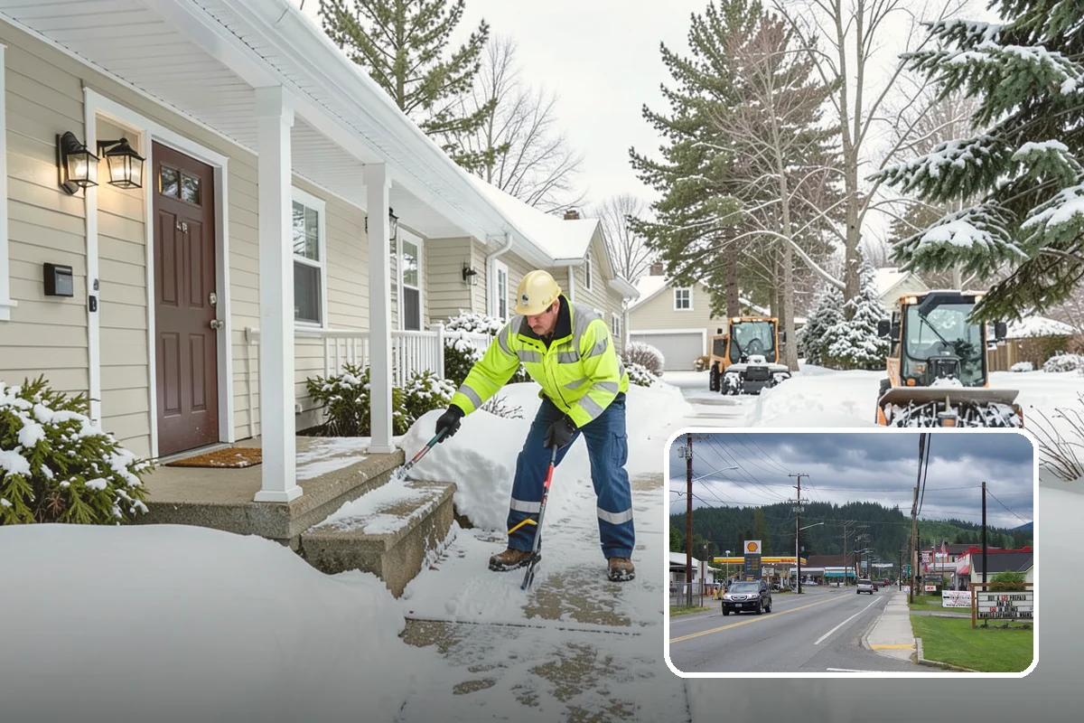 Sidewalk Salting in Granite Falls, Snohomish County, WA - Effective across typical lowland freeze temperatures
