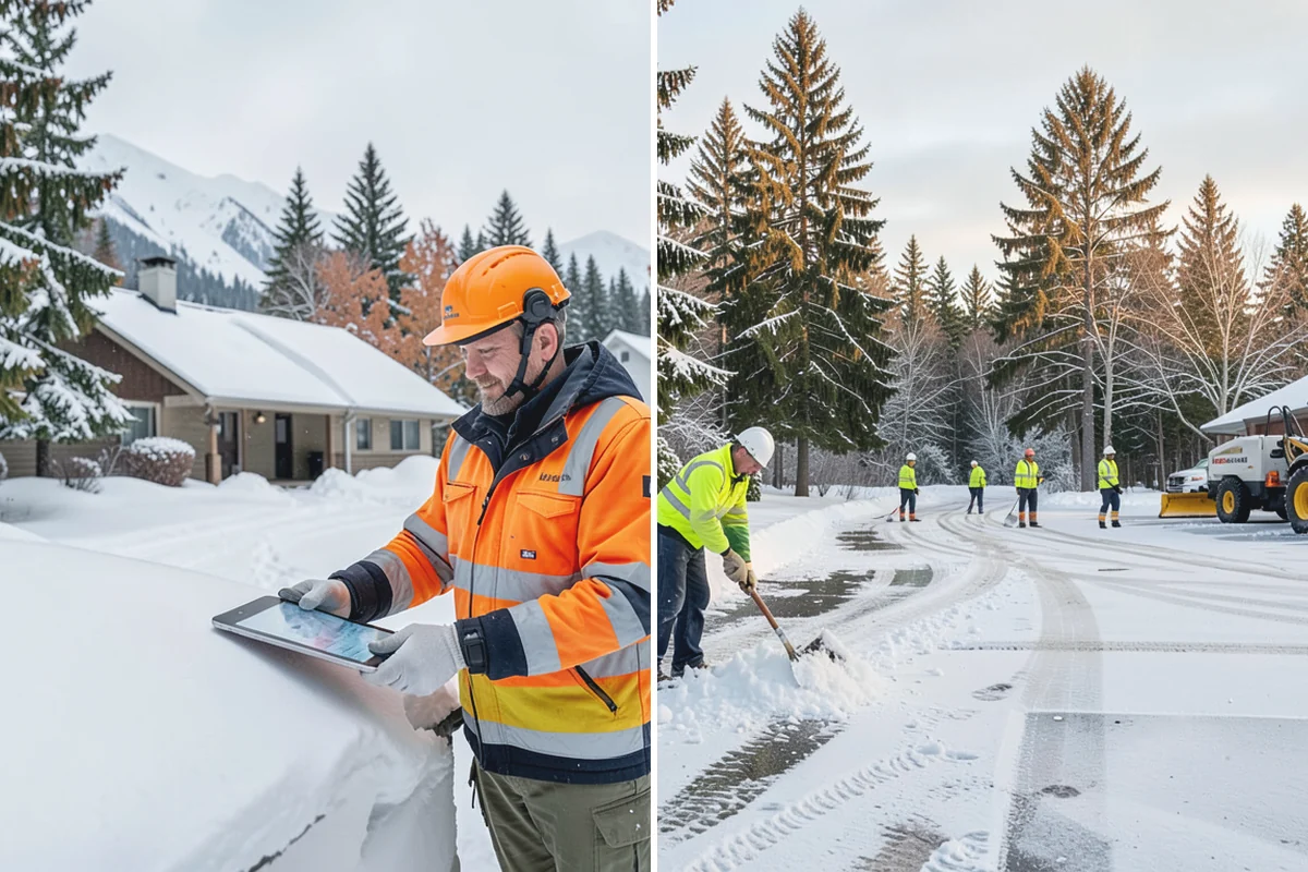 Sidewalk Salting in Granite Falls, Snohomish County, WA - We confirm temperatures suit salt's melting range