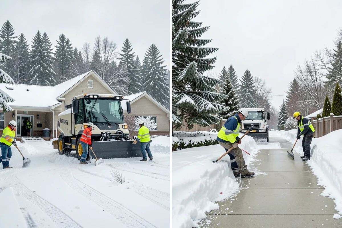 Sidewalk Salting in Kenmore, King County, WA - We confirm temperatures suit salt's melting range