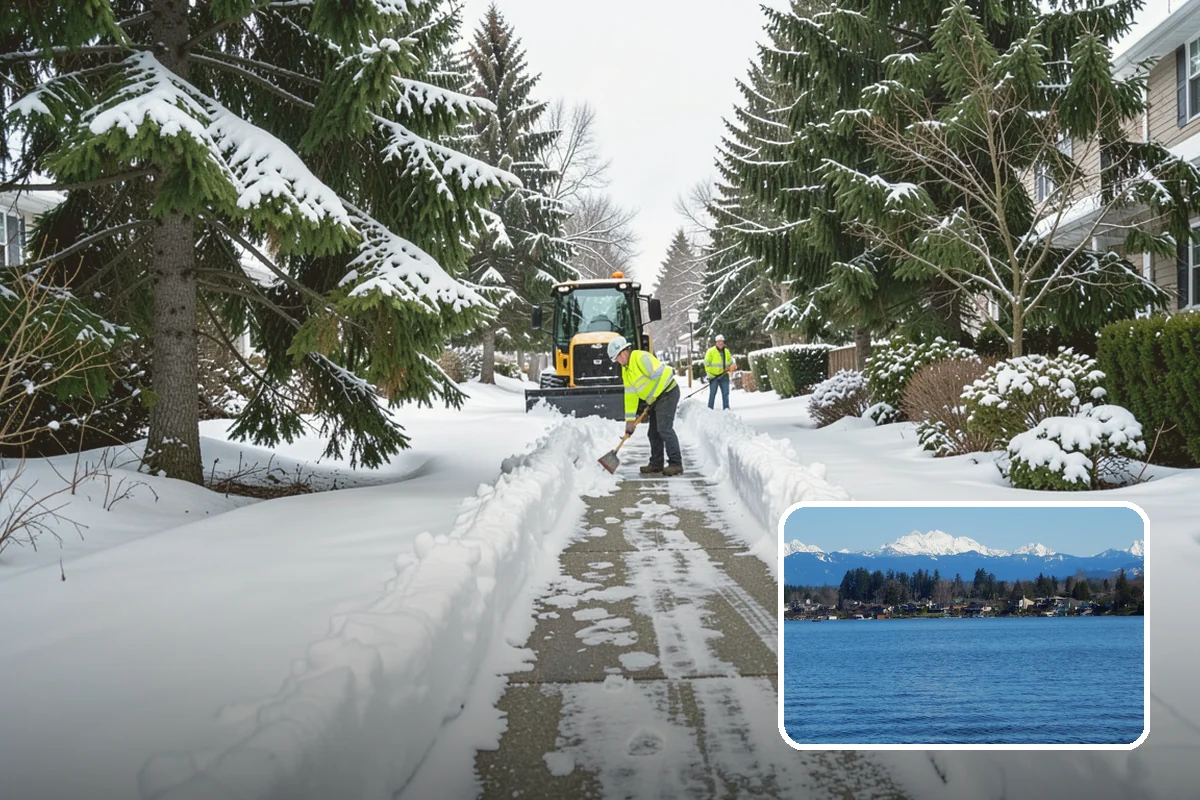 Sidewalk Salting in Lake Stevens, Snohomish County, WA - Effective across typical lowland freeze temperatures