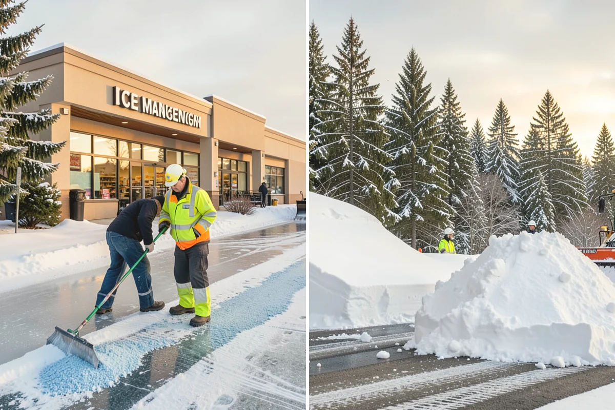 Sidewalk Salting in Lake Stevens, Snohomish County, WA - We confirm temperatures suit salt's melting range