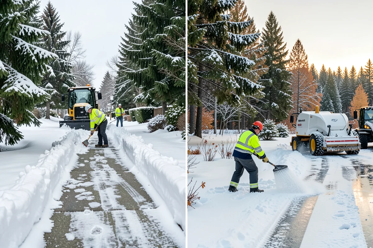 Sidewalk Salting in Lakewood, Pierce County, WA - We confirm temperatures suit salt's melting range