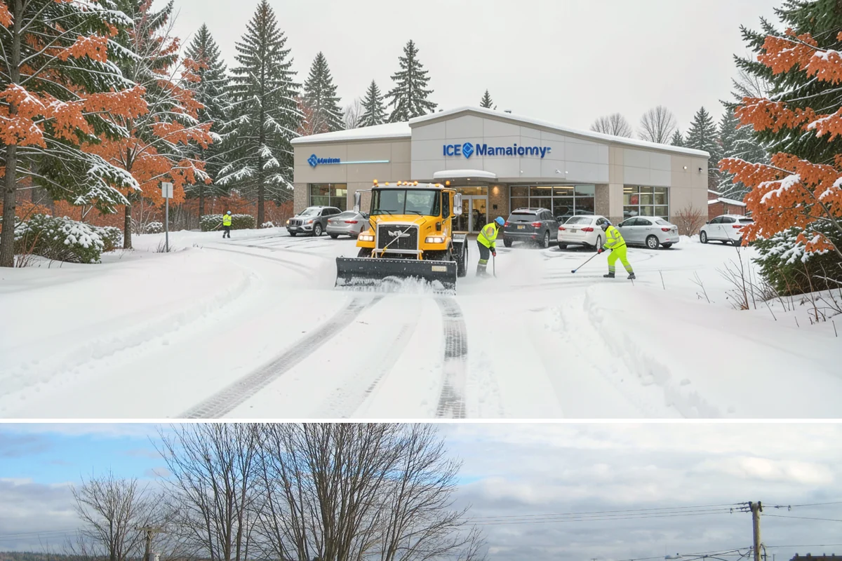Sidewalk Salting in Langley, Island County, WA - Sidewalk salting runs strongest through the midwinter freeze window.