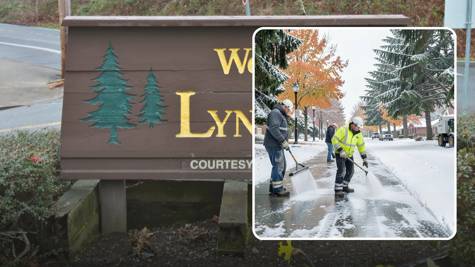 Sidewalk Salting in Lynnwood, Snohomish County, WA - We salt sidewalks to melt ice and maintain safe footing through typical Western Washington cold.