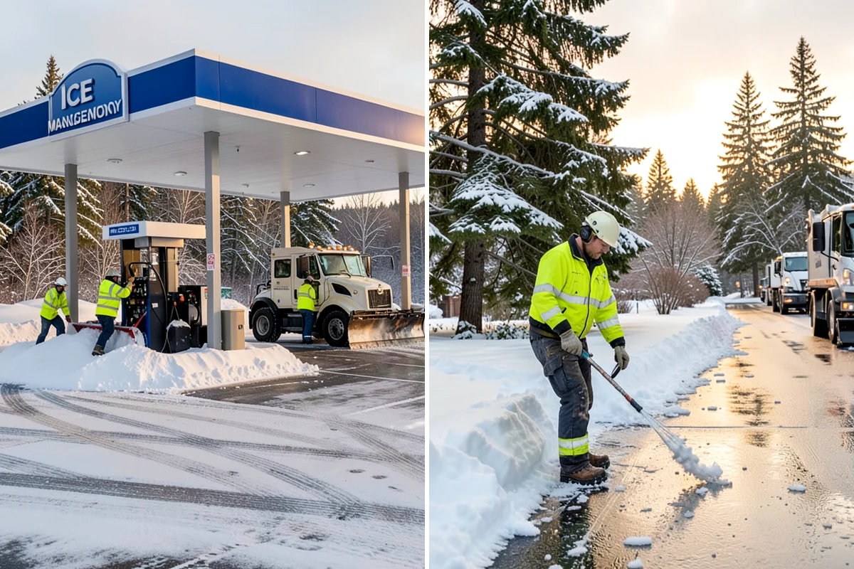 Sidewalk Salting in Maple Valley, King County, WA - We confirm temperatures suit salt's melting range