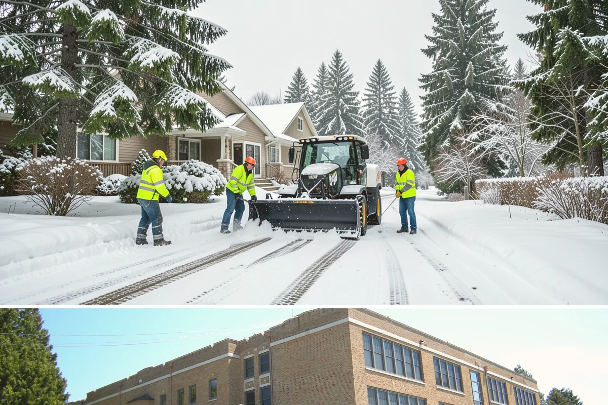 Sidewalk Salting in Maple Valley, King County, WA - Sidewalk salting runs strongest through the midwinter freeze window.