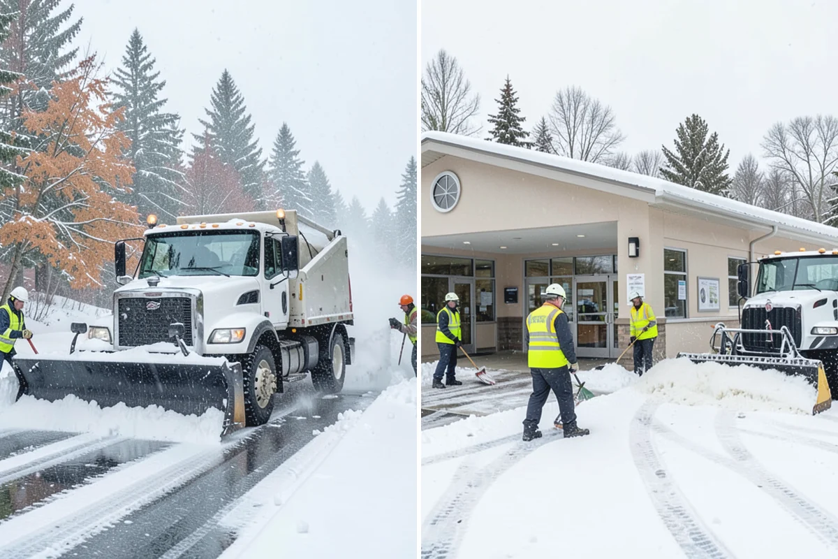 Sidewalk Salting in Medina, King County, WA - We confirm temperatures suit salt's melting range