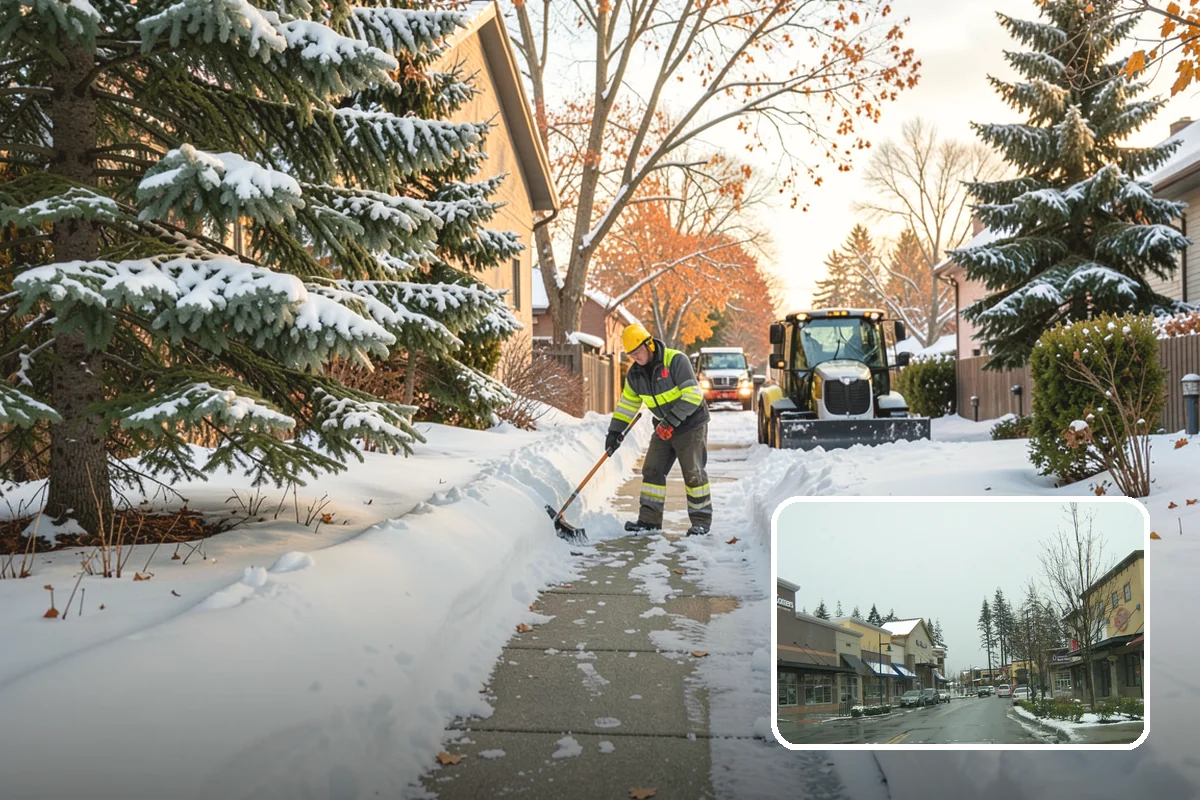 Sidewalk Salting in Mill Creek, Snohomish County, WA - Effective across typical lowland freeze temperatures