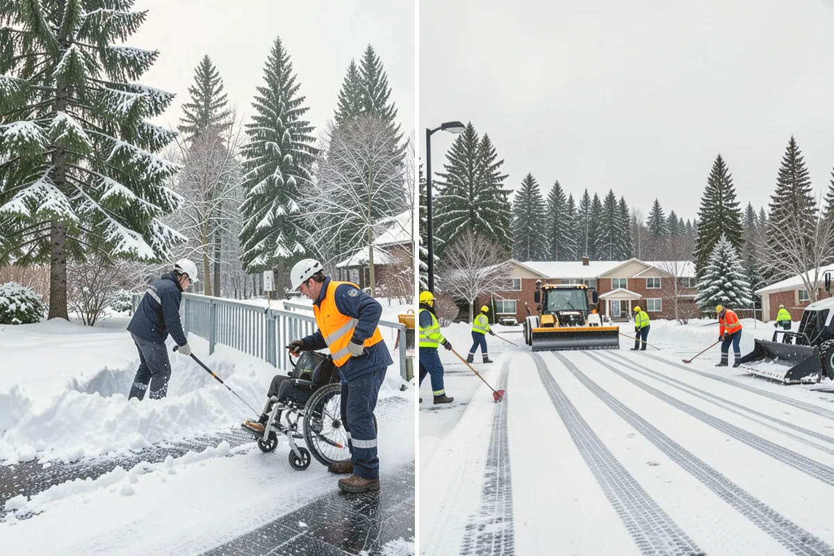 Sidewalk Salting in Milton, King County, WA - We confirm temperatures suit salt's melting range