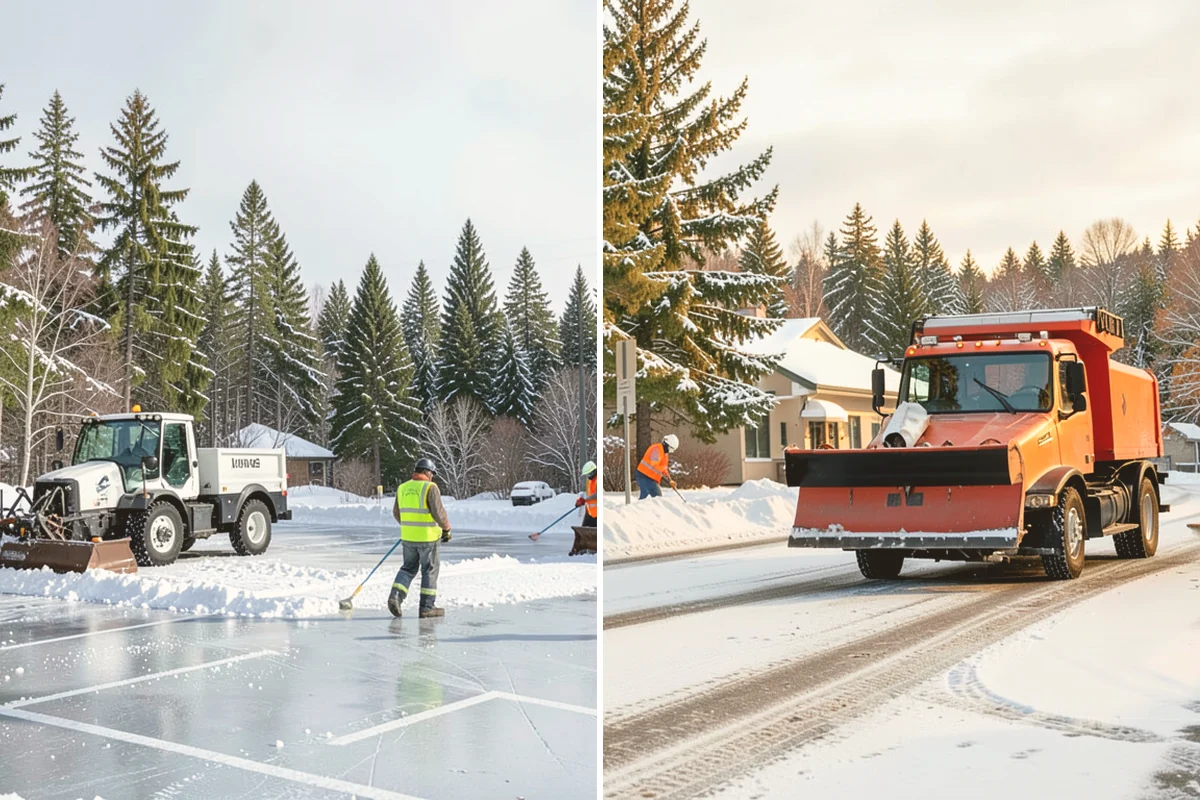Sidewalk Salting in Mount Vernon, Skagit County, WA - We confirm temperatures suit salt's melting range