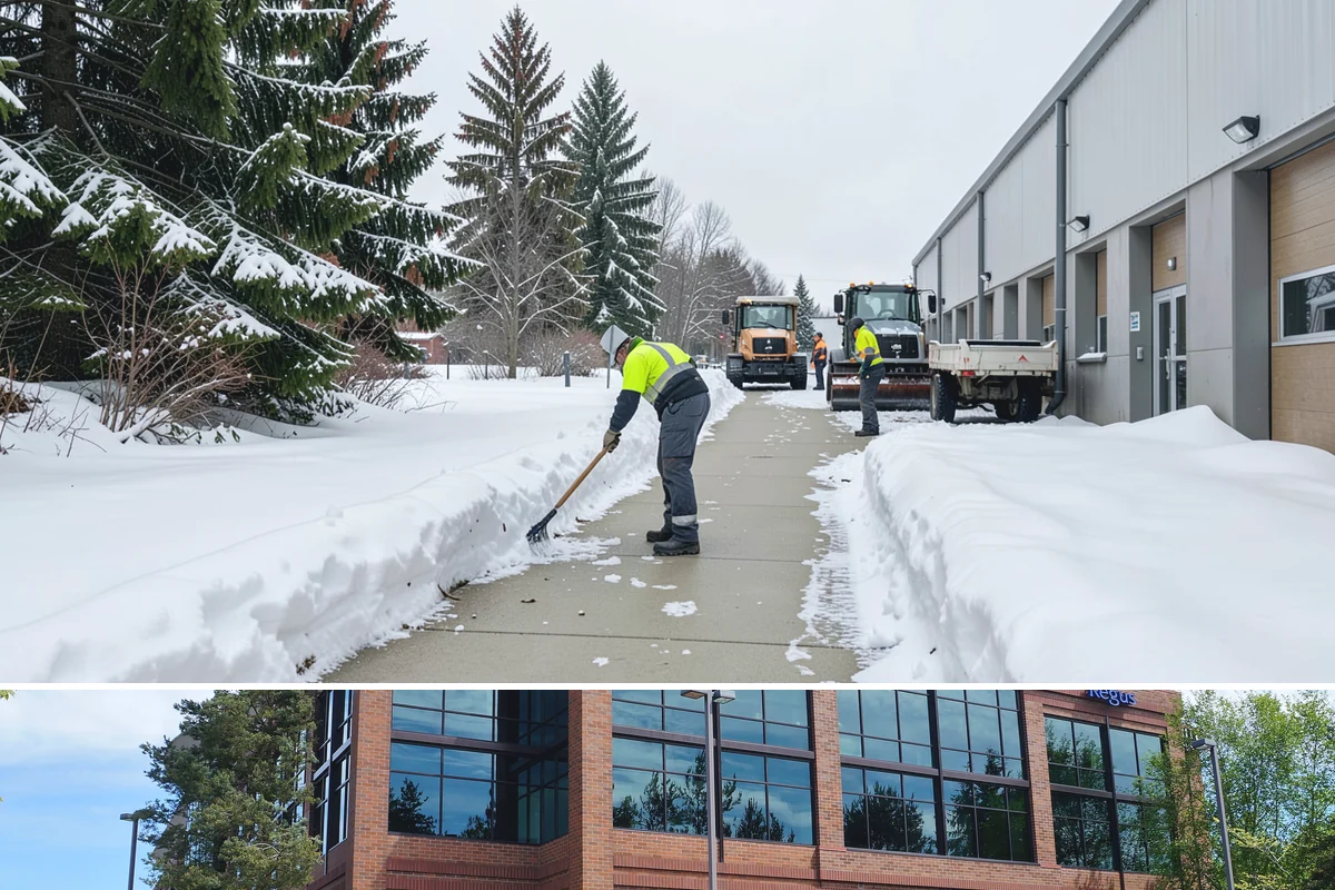 Sidewalk Salting in Mountlake Terrace, Snohomish County, WA - Sidewalk salting runs strongest through the midwinter freeze window.