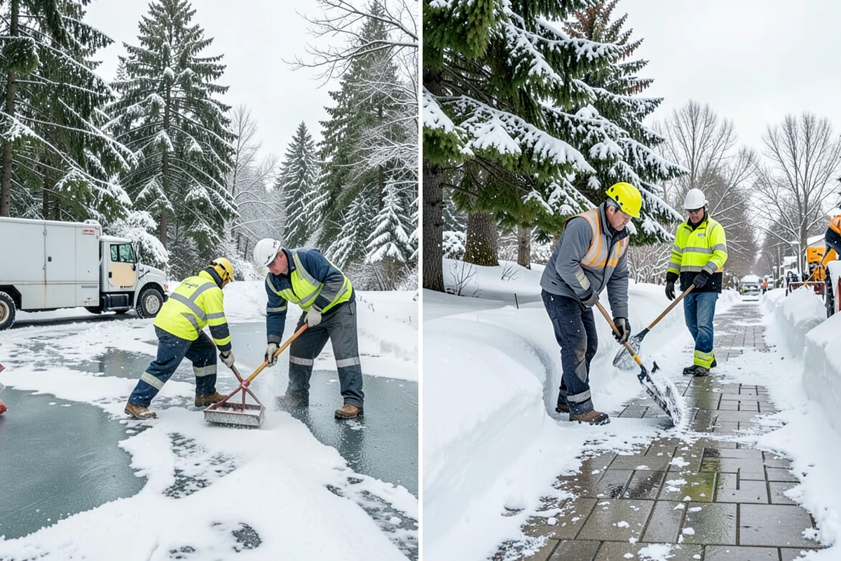 Sidewalk Salting in Normandy Park, King County, WA - We confirm temperatures suit salt's melting range