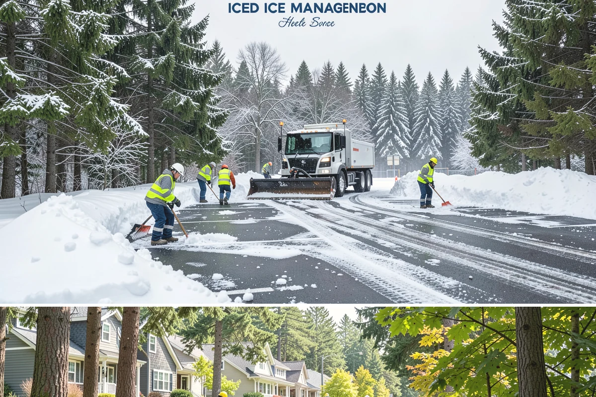 Sidewalk Salting in Normandy Park, King County, WA - Sidewalk salting runs strongest through the midwinter freeze window.