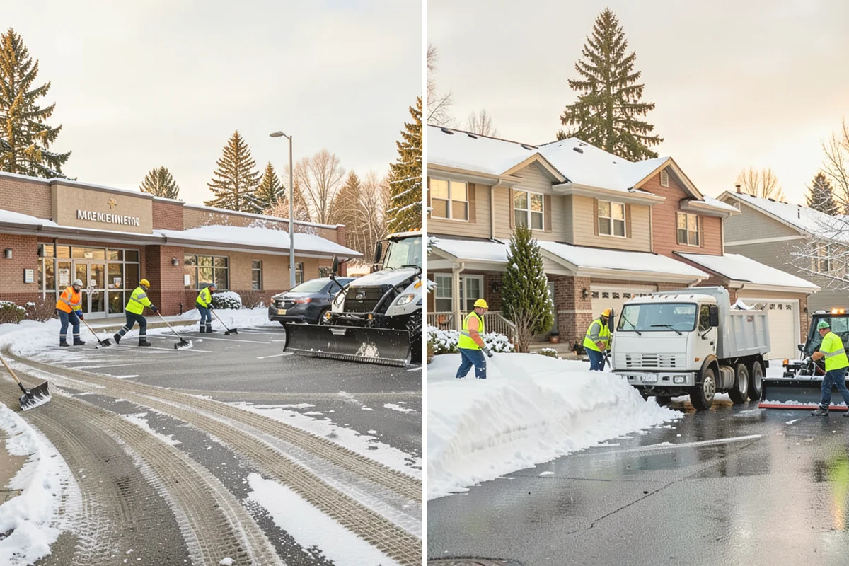 Sidewalk Salting in North Bend, King County, WA - We confirm temperatures suit salt's melting range