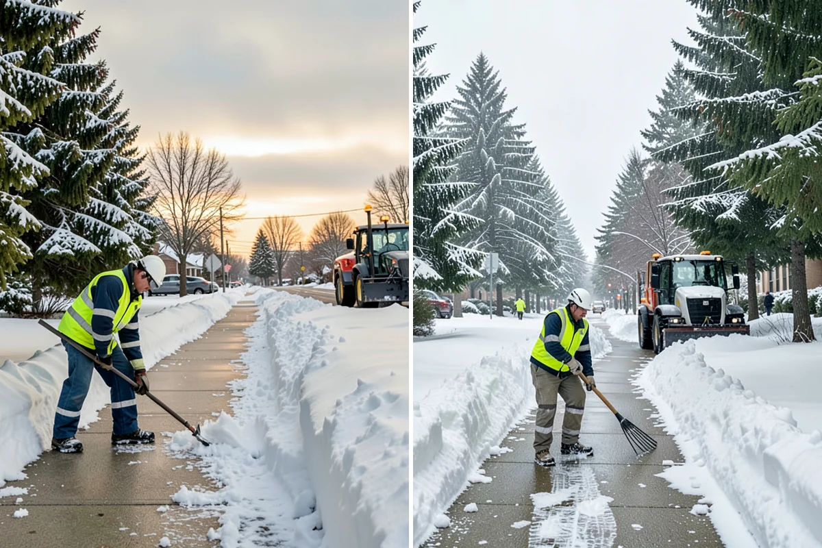 Sidewalk Salting in Pacific, King County, WA - We confirm temperatures suit salt's melting range