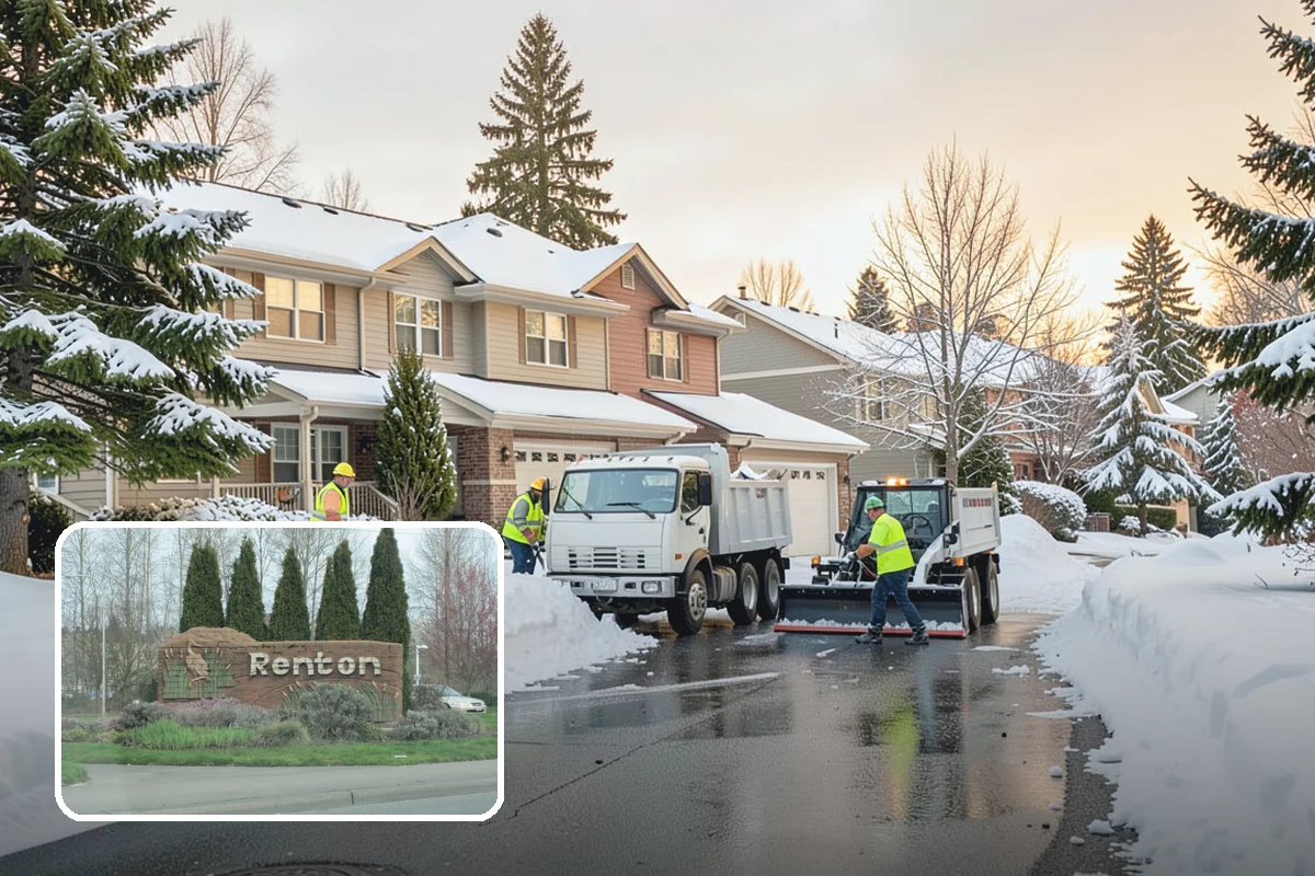 Sidewalk Salting in Renton, King County, WA - Effective across typical lowland freeze temperatures