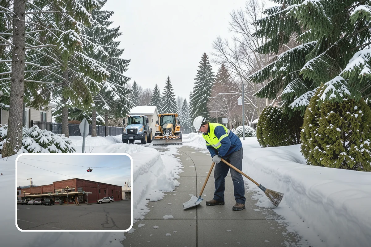 Sidewalk Salting in Sedro-Woolley, Skagit County, WA - Effective across typical lowland freeze temperatures