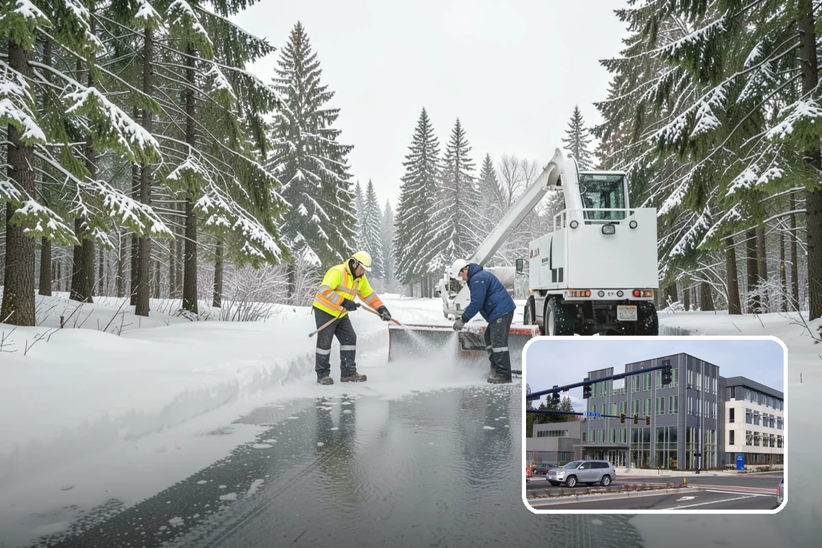 Sidewalk Salting in Shoreline, King County, WA - Effective across typical lowland freeze temperatures