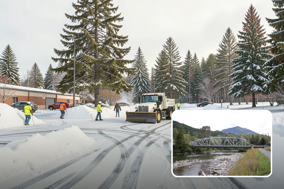 Sidewalk Salting in Skykomish, King County, WA - Effective across typical lowland freeze temperatures