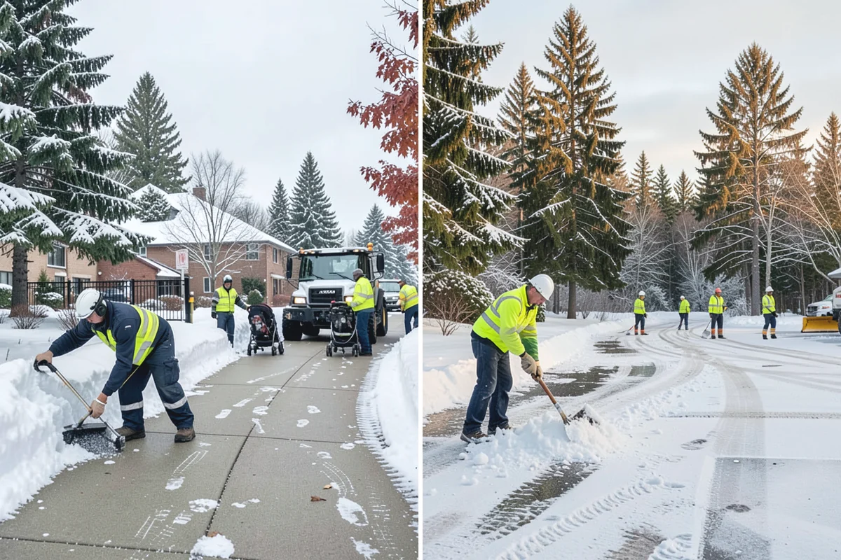 Sidewalk Salting in Skykomish, King County, WA - We confirm temperatures suit salt's melting range